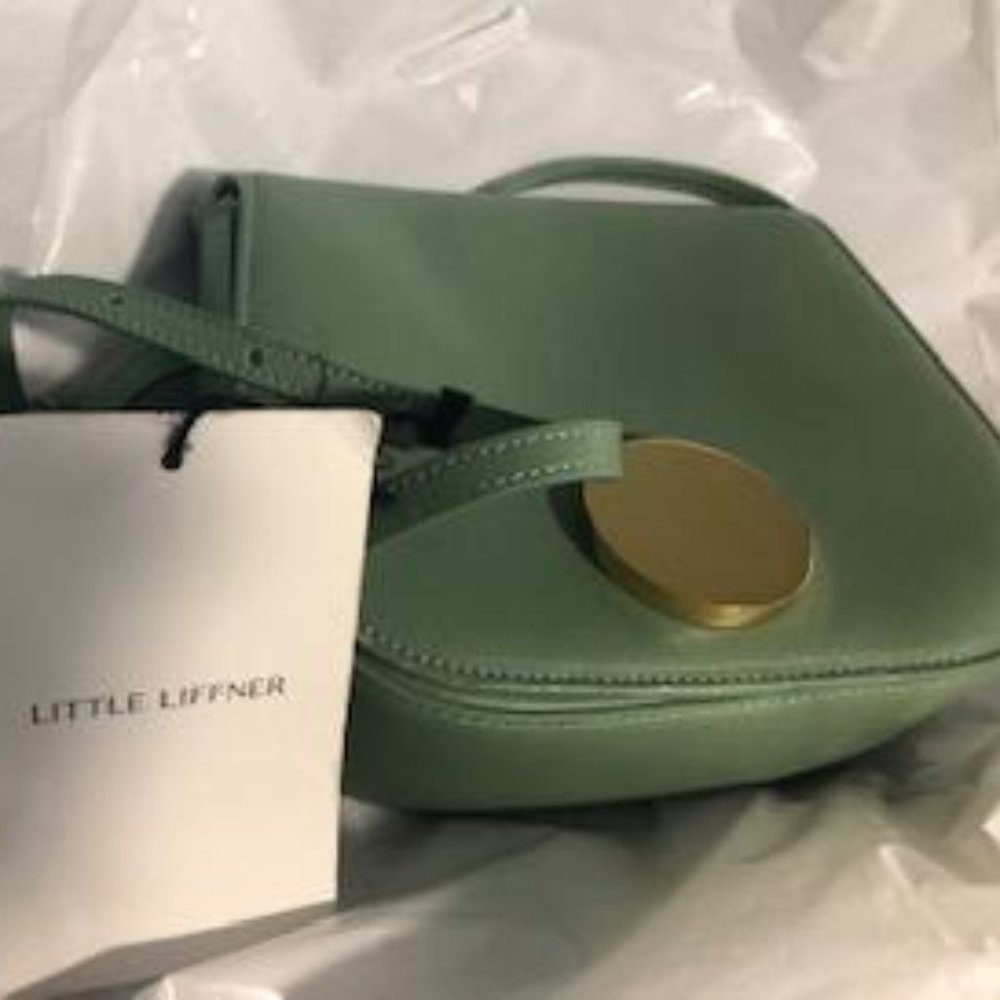 Little Liffner Bag Avocado Green Saddle Cross Bag